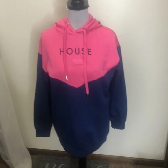 Armani exchange womens pink and blue hooded sweatshirt size XS​ - Picture 2 of 8